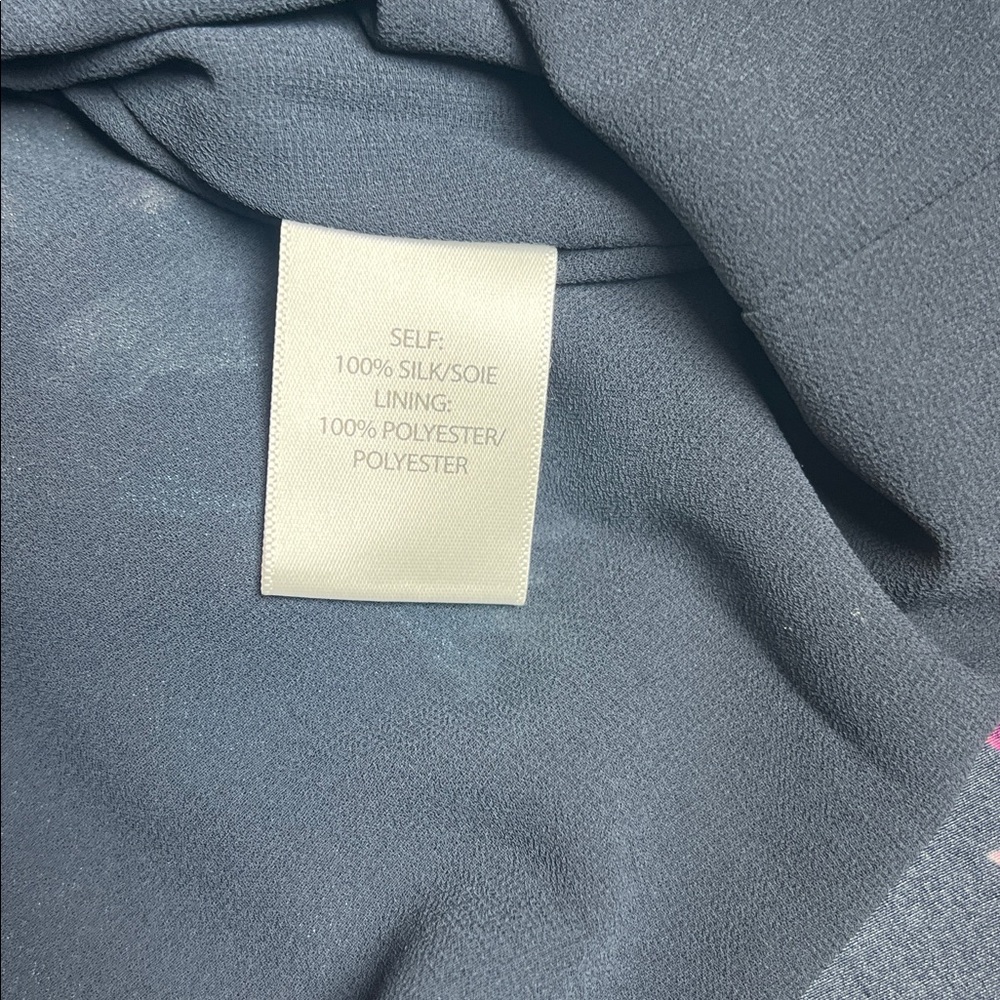 💖NWT WOMENS TANYA TAYLOR ESTRELLA SILK DRESS IN NAVY/TIE DYE FLORAL SIZE 12 - Picture 17 of 17